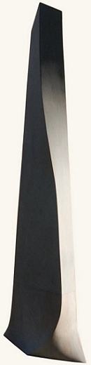 Geometric stone sculpture Blue Obelisk - 4