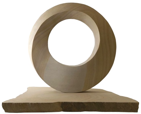 Geometric stone sculpture Möbius III - main