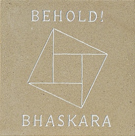 Bhaskara engraved and painted sandstone