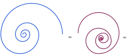 Golden section spiral equation 8