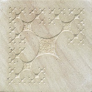 Fractal relief stone sculpture